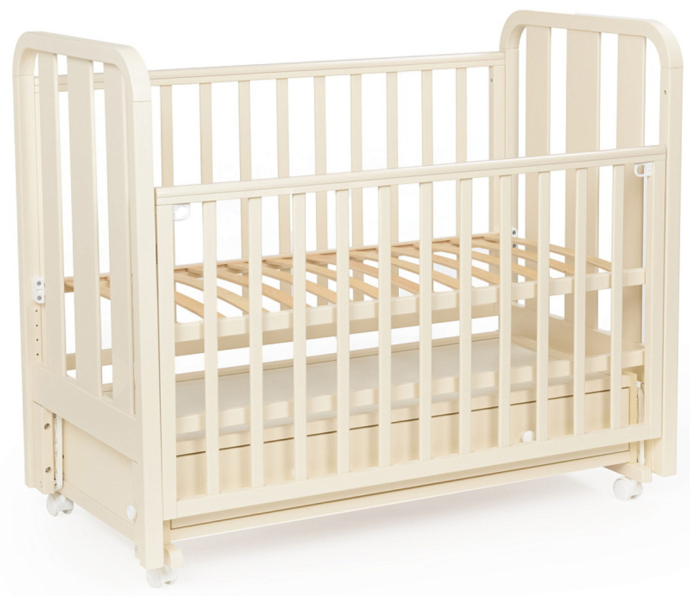 Детская кроватка Bebizaro Heirloom маятник универсальный с ящиком BZHMMUYA/02/VA Vanilla