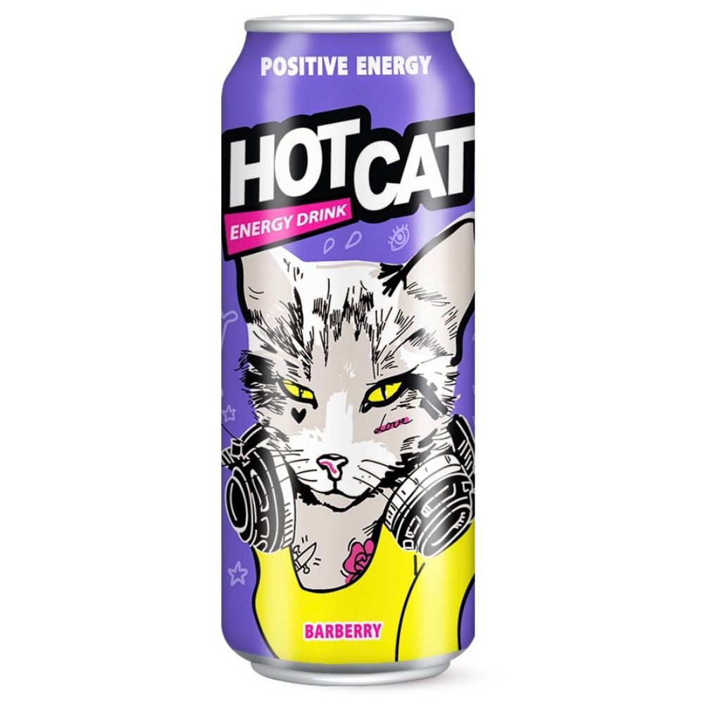Энергетический напиток Hot cat со вкусом барбарис