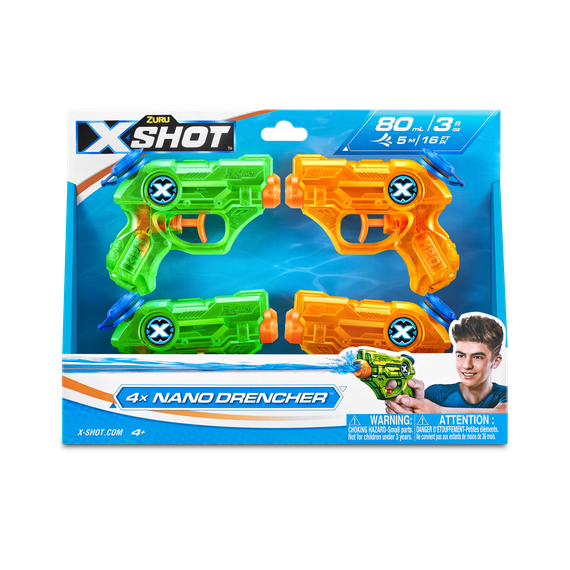 Zuru X shot. 4x Nano Drencher
