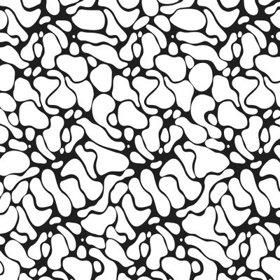 Принт из бесформенных пятен черно-белый.