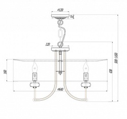 Люстра подвесная Maytoni Roma ARM006PL-08G