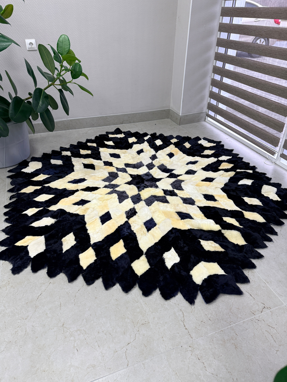 Меховой Ковер из овчины