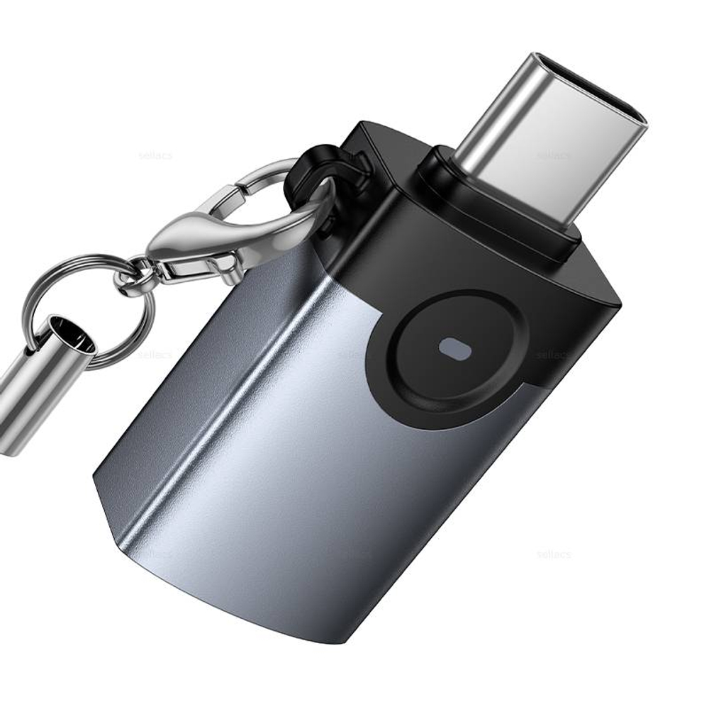 Hoco UA46C Victory Type-C штекер на USB гнездо адаптер (Краснодар склад)