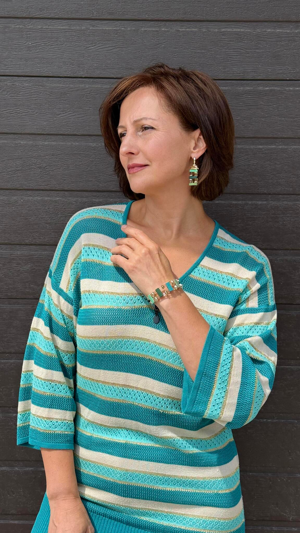 Mosaic Enamel multi Серьги арт.0890