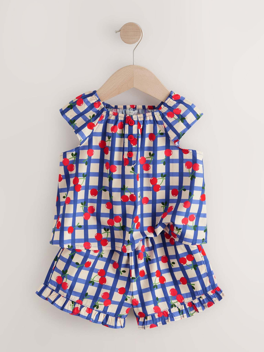 Топ и шорты в комплекте для девочки Next AC4-613, Синий, Белый