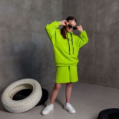 Bb team shorts for teens - LIME