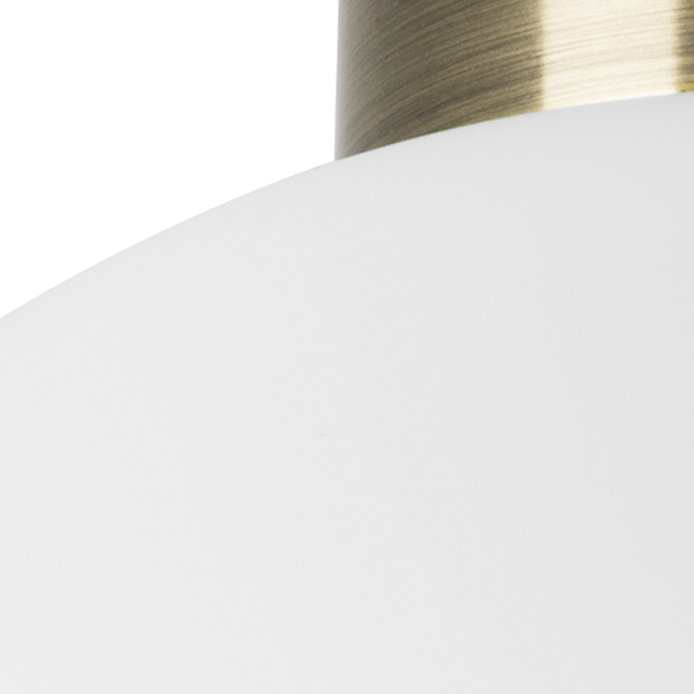 812031 Люстра GLOBO 1х40W E14 БРОНЗА/БЕЛЫЙ