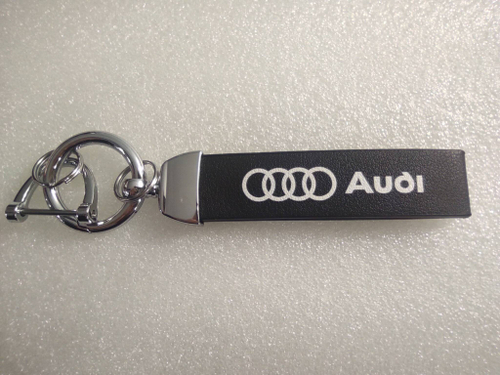 Audi / брелок автомобильный для ключей, карабин, петля (Титан) (1 шт.)