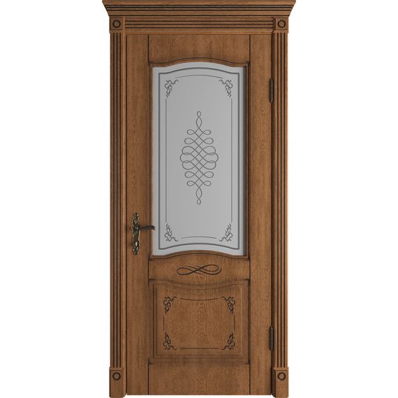 Межкомнатная дверь экошпон Vesta Honey Classic PB остеклённая