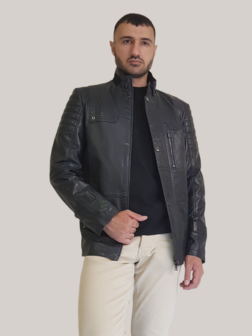 Мужская кожаная куртка