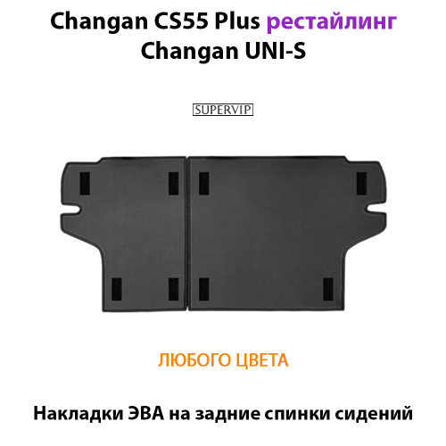 Накладки ЭВА на задние спинки сидений для Changan CS55 Plus (21-н.в.) рестайлинг/ Changan UNI-S