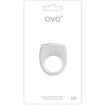 Эрекционное кольцо OVO B6 с вибрацией (Цвет: белый)