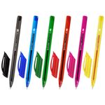 Ручки гелевые BRAUBERG "Extra Glide Gel", НАБОР 6 ЦВЕТОВ, трехгранные, игольчатый наконечник 0,7 мм, линия 0,5 мм, 144078