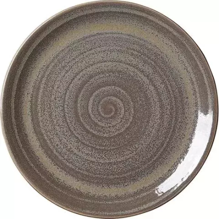 Тарелка «Революшн Гранит» мелкая фарфор D=280,H=25мм серый,коричнев