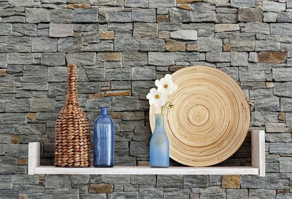 Натуральный камень Кварцит серо-зеленый Pharaon 200x550x20-40 Грубый камень