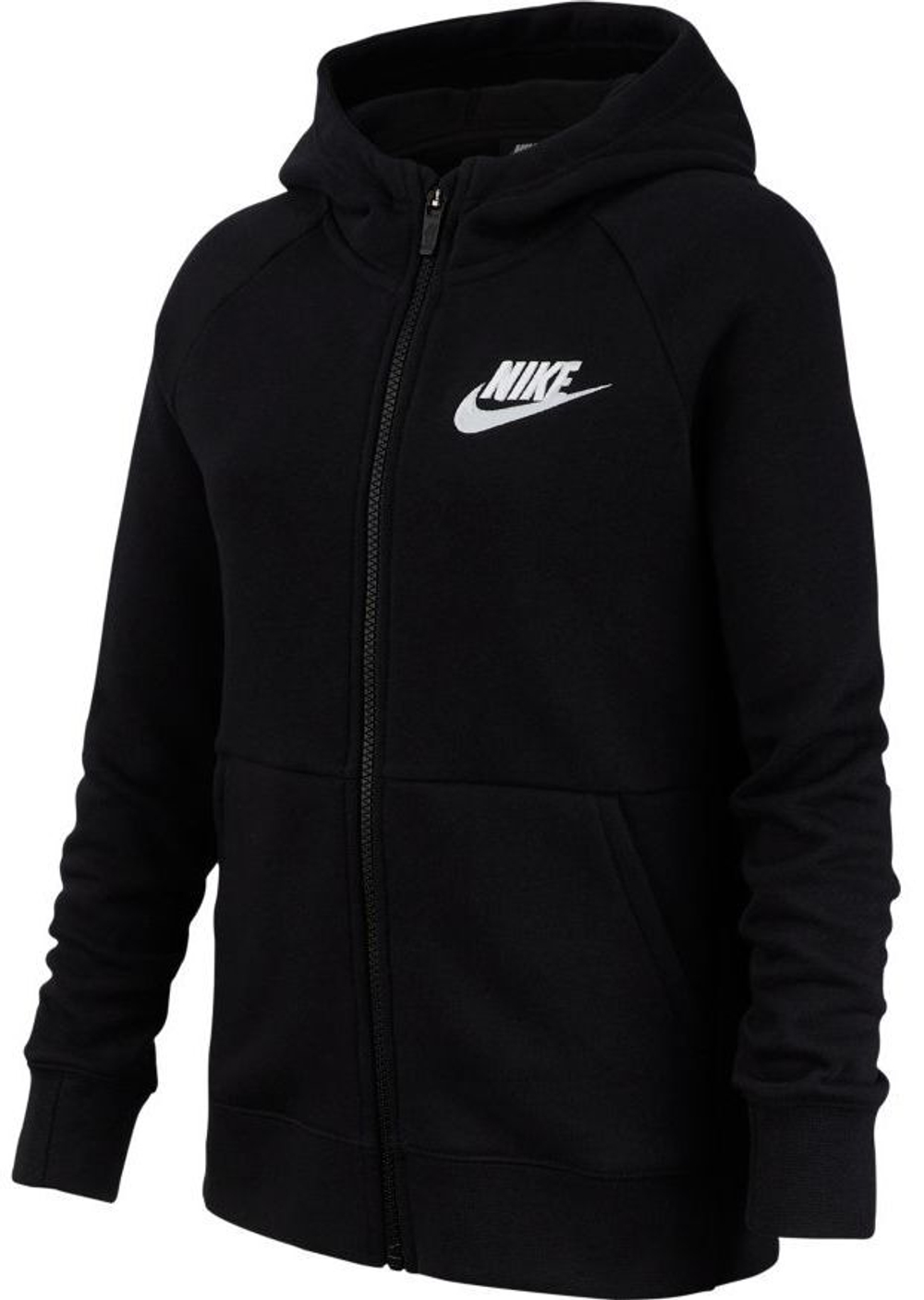 Кофта для девочки теннисная  Nike Swoosh Full Zip - black/white
