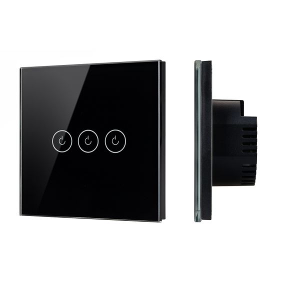 Выключатель сенсорный SWT-OMALI-S03-ZB-BK (250V, 10A, Zigbee) Arlight 050046