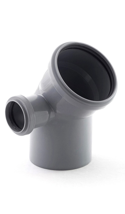 Отвод 110*45 с вых. 50 левый ПП ПОЛИТЭК