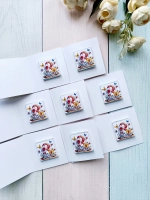 Открытки с шоколадом детям на 8 марта со скретч-наклейкой