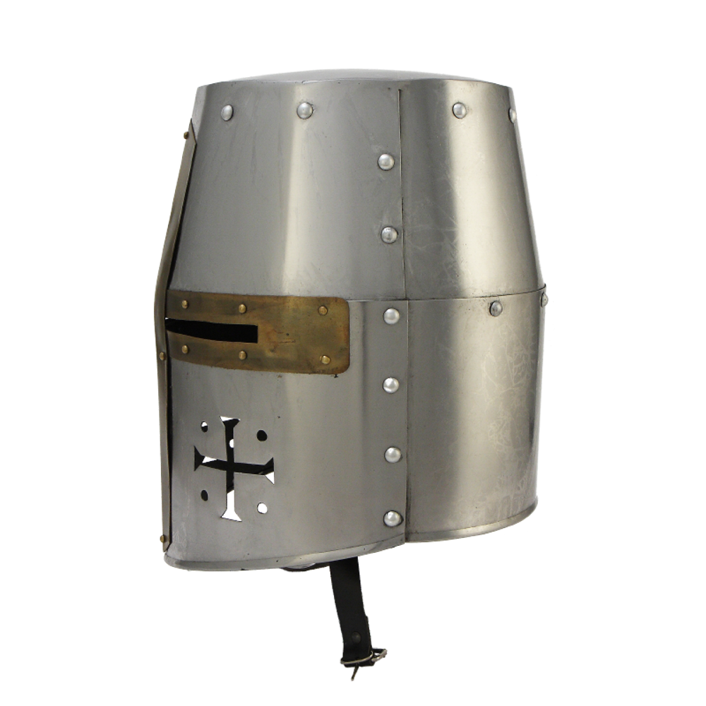 Nautical Шлем крестоносца ''Ведро'' с медной отделкой