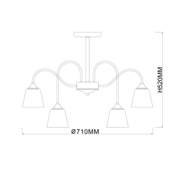 Подвесная люстра Escada Cobra 1147/6P