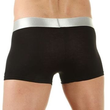 Мужские трусы боксеры черные Emporio Armani в сетку