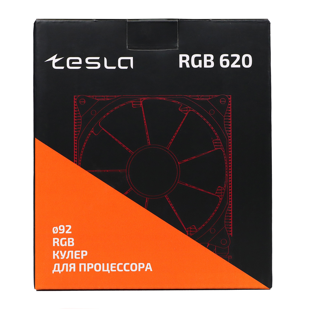 Кулер для CPU TESLA 620RGB, 2х92мм, 2200rpm, 3-pin, Al+Cu, серебристый-белый-прозрачный/FRGB, 64CFM, 23дБ, 6-PIPE(прямой контакт), TDP 180Вт, INTEL 1700/1200/115x/775/1366, AMD AM5/AM4/AM3(+)/AM2(+)/FM2(+)/FM1/754/940/939 (TSL-620-RGB)
