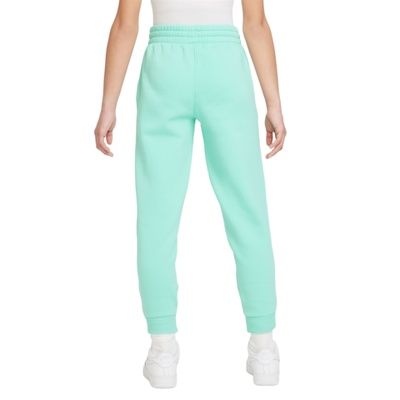 Штаны для девочки теннисные Nike Club Fleece Jogger - emarald rise/white