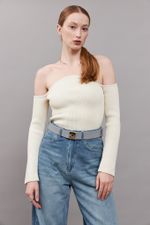 ШИРОКИЙ РЕМЕНЬ С ЗАМОЧКОМ SILVER GREY