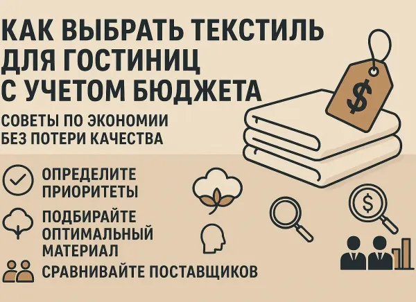 Как выбрать текстиль для гостиниц с учетом бюджета: советы по экономии без потери качества
