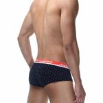 Мужские хипсы т-синие в горошек,  с внешним карманом DARKZONE DZN2429