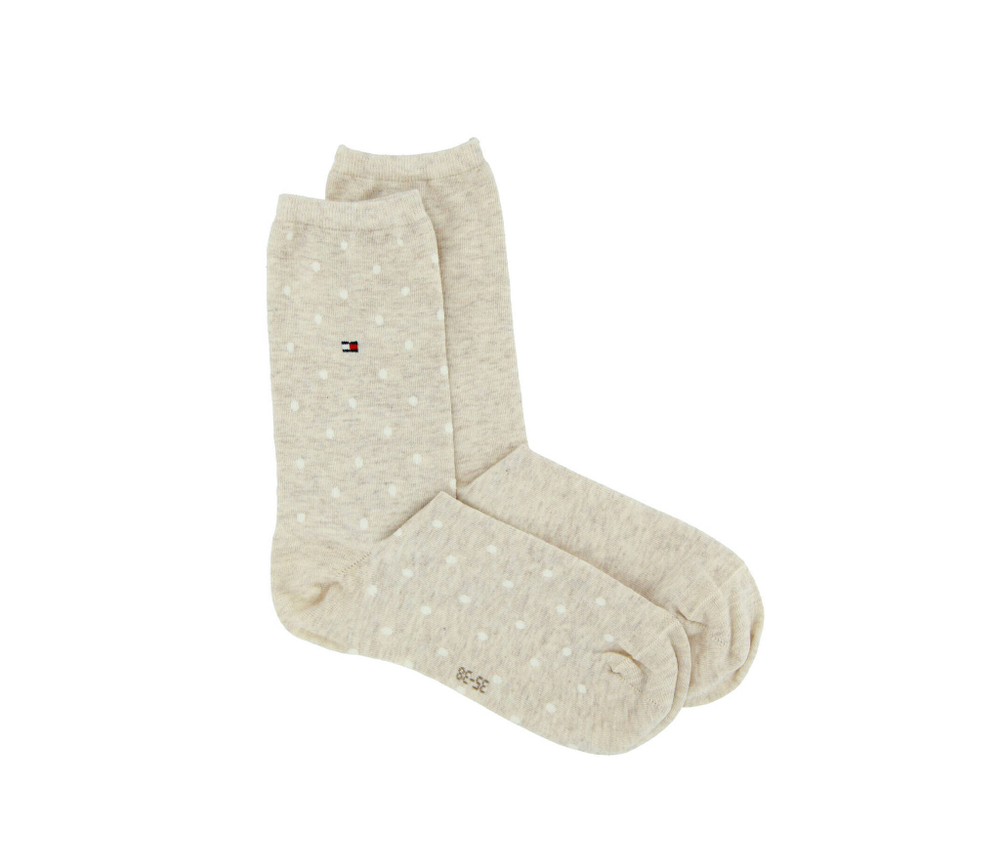 носки 2 пары Tommy Hilfiger - экрю(100001493)