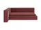 Диван-кровать Cube c нишей M (бордовый FiberGuardе)