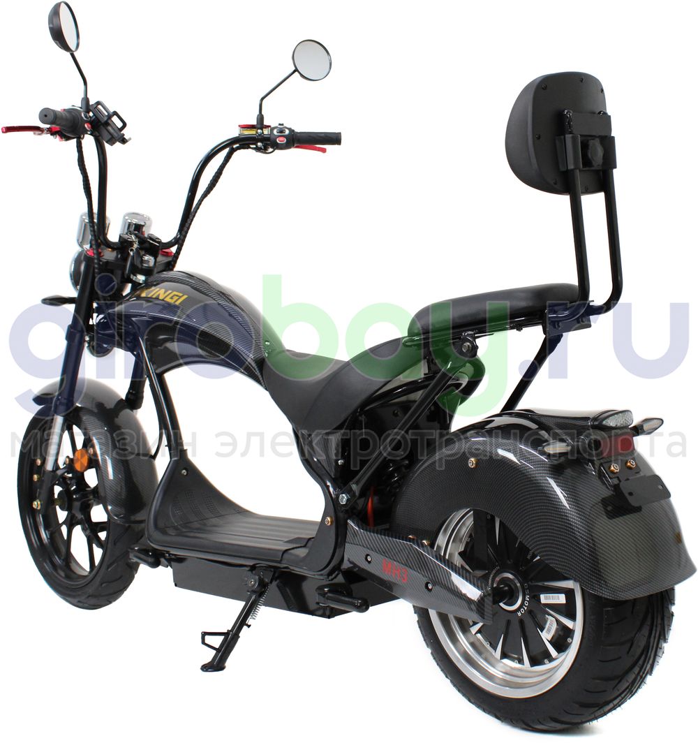 Электроскутер IKINGI HARLEY CHOPPER 4000W (60V/30Ah) - Чёрный Электроскутер IKINGI HARLEY CHOPPER 4000W (60V/30Ah) - Чёрный фото №2