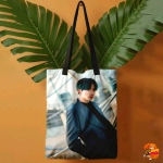 Сумка шоппер с принтом BTS