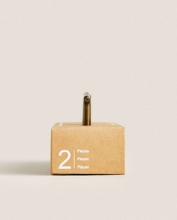 ZARA HOME МЕТАЛЛИЧЕСКАЯ ДВЕРНАЯ РУЧКА (НАБОР ИЗ 2 ШТ.), ЗОЛОТОЙ