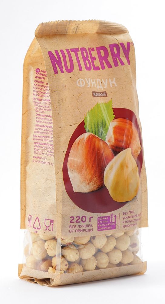 NUTBERRY Фундук жареный 220 г