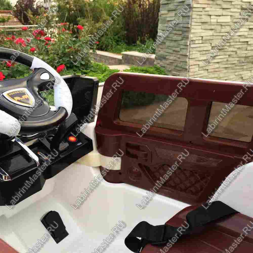 Детский электромобиль "Hongsida"  белый