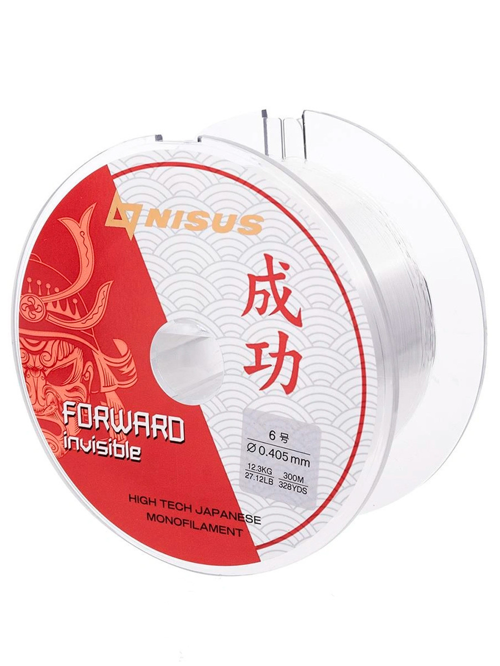 Леска для рыбалки Nisus FORWARD Invisible Nylon Transparent 0,286mm/300m (N-FI-0286-300)