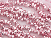 Нить гематитовых бусин, галтовка 5мм