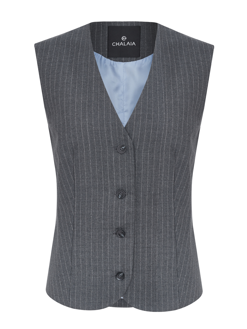 Жилет из итальянской шерсти серый