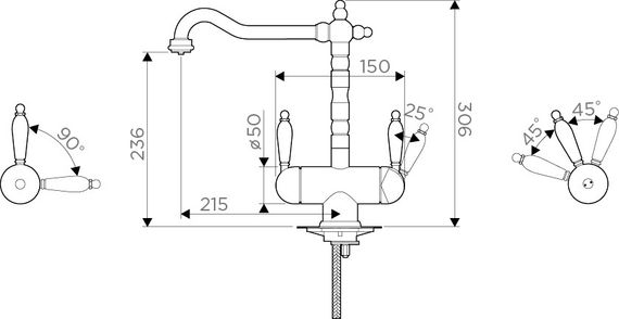 Смеситель Omoikiri Amagasaki-GB латунь/графит
