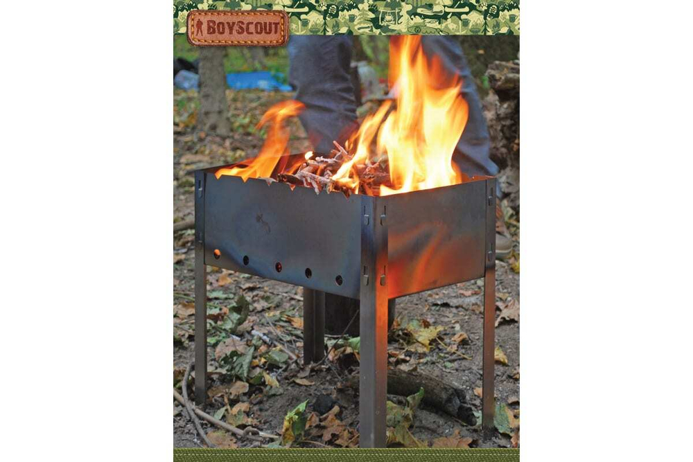Мангал разборный Boyscout + 6 шампуров (500х300х500) нерж.сталь