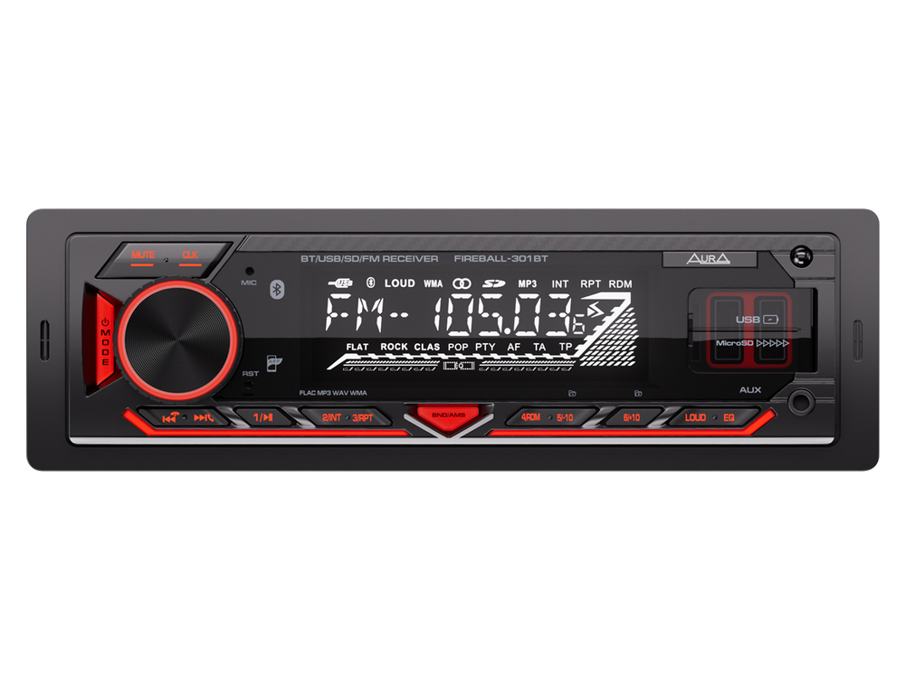 Головное устройство Aura FIREBALL-301BT - BUZZ Audio