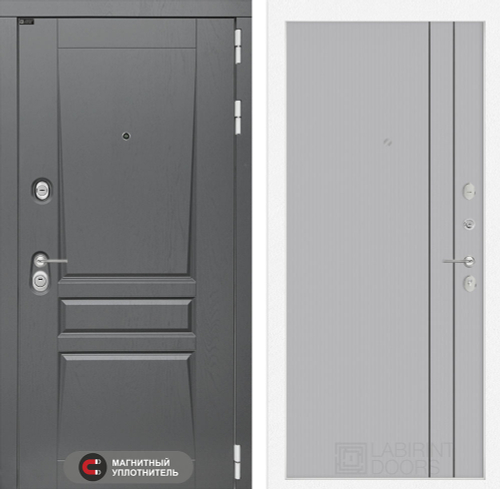 Платинум 10 серый рельеф софт с молдингом