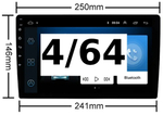 Магнитола Андроид Серия Премиум Topway с модулем 4G под сим карту 10 дюймов DSP(7862)