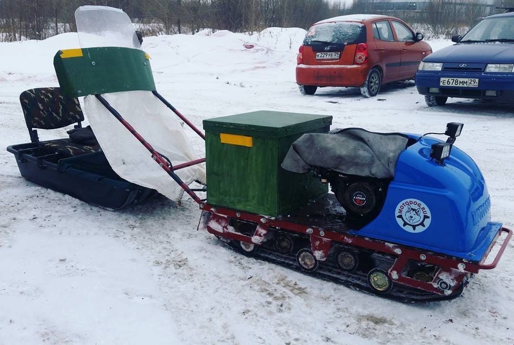 Мотобуксировщик MOTODOG 500 (15 л.с. задний привод)