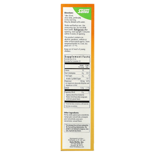 Floradix, Floradix, добавка с магнием, 500 мл (17 жидк. унций)