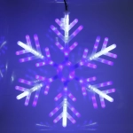 Фигура светодиодная «Морозная снежинка» 58 см, 258 ламп LED,авторежим, 220V, Синий/белый