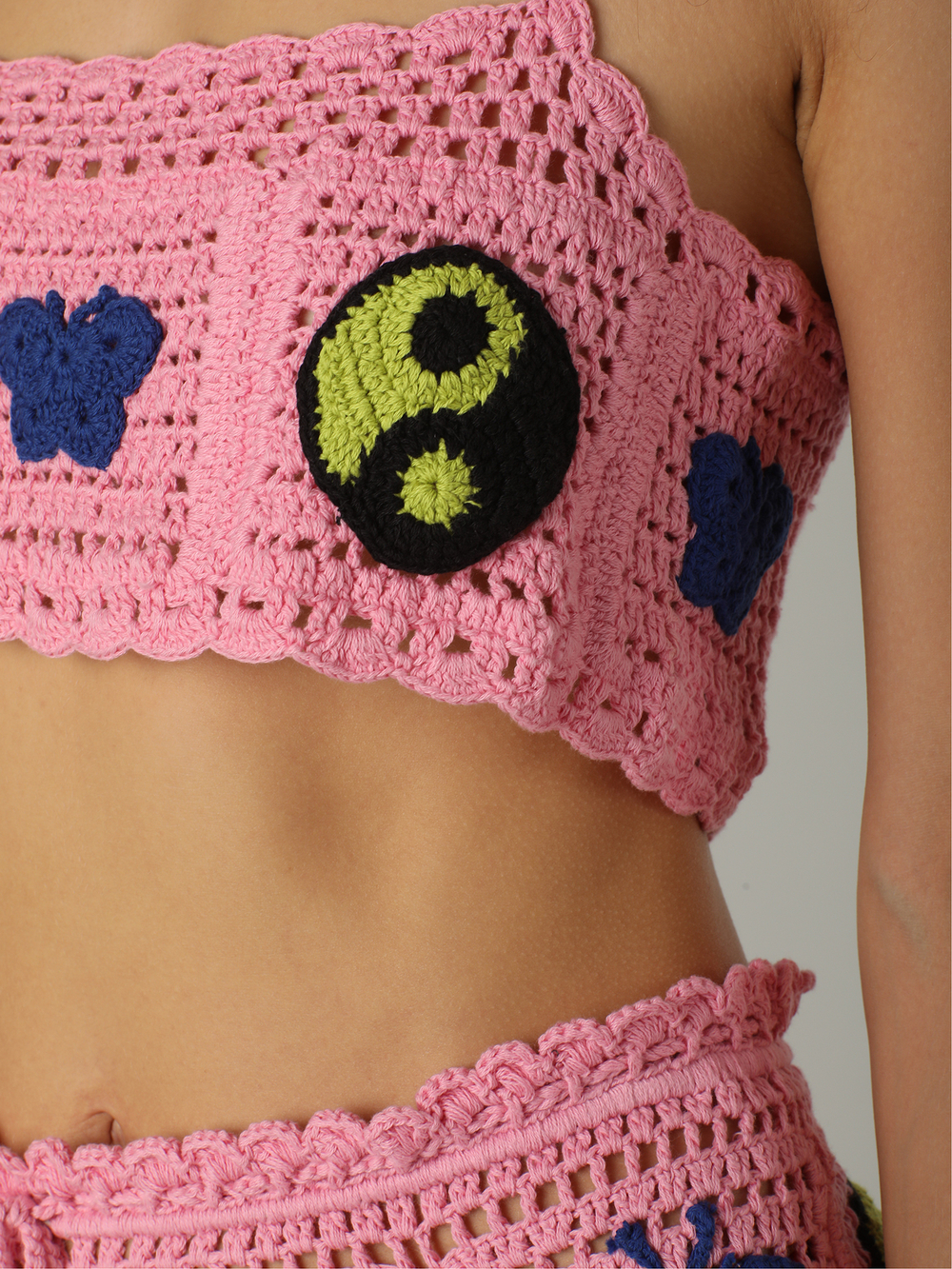 Топ Трикотажный Yin Yang Crochet Top